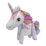 Balon Petrecere, Unicorn, Metalizat, Multicolor, 54x59cm