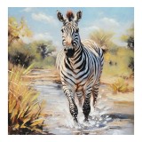 Cumpara ieftin Tablou canvas Zebrero, Pako World, 100x3x100 cm
