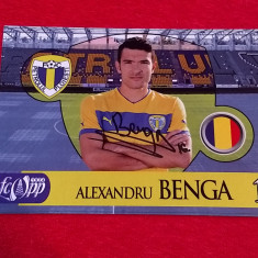 Foto cu autograf original - fotbalistul ALEXANDRU BENGA (PETROLUL Ploiesti)