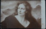 Carte Postala, Femeie cu parul lung, 1921