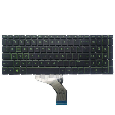 Tastatura Laptop, HP, 17-CA, 17Z-CA, 17-BY, 17T-BY, 17Q-CS, 17G-CR, TPN-I133, iluminata, verde, layout US foto