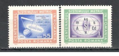 Romania.1966 100 ani Sistemul Metric XR.531 foto