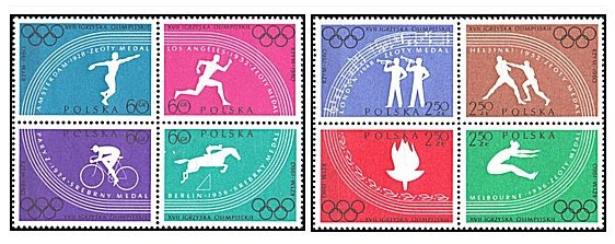 Polonia 1960 - Jocurile Olimpice Roma, serie neuzata
