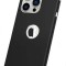 Husa compatibila cu Apple iPhone 14, Elegance Luxury 3in1 Black, MyStyle&reg;