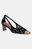 Kurt Geiger London pumps Regent Open Court culoarea negru, cu toc drept, 4703500609