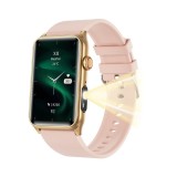 Cumpara ieftin Smartwatch iSEN G50, Silicon roz, 1.57, IPS HD, Bluetooth 5.4, Apeluri Bluetooth, Puls, SpO2, Temperatura, Somn, HRV, Moduri Sport, IP68, Baterie 250m