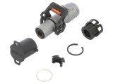 Conector alimentare DC tată drept pe cablu AMPHENOL GEC 40-125&deg;C PIN 1