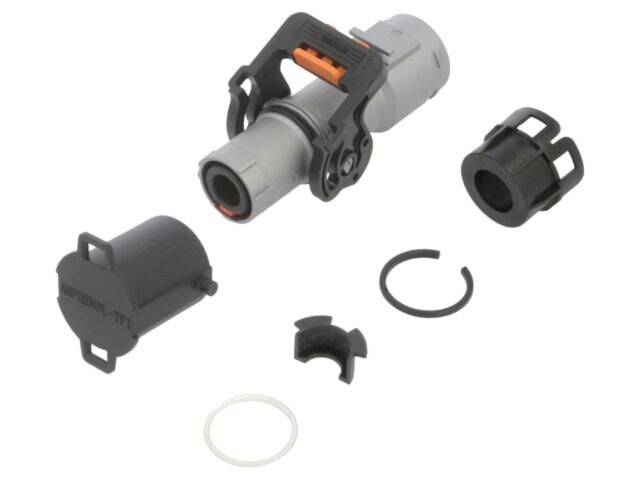 Conector alimentare DC tată drept pe cablu AMPHENOL GEC 40-125&deg;C PIN 1