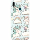 Husa silicon pentru Huawei Y9 2019, Unicorns And Clouds