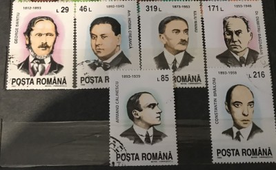 (1) Timbre Serii Romania Personalitati foto