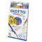 Set 10 creioane colorate GIOTTO Stilnovo + 1 ascutitoare + 1 radiera - SECOND