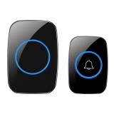 Sonerie wireless, Plug and Play, Cu buton impermeabil, 1 x Transmitator, 4 Niveluri de volum, 36 Melodii, LED, Oem