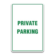 PRIVATE PARKING SIGN foto