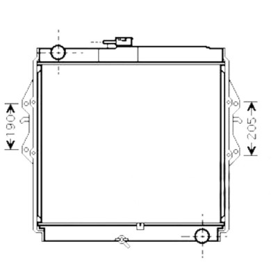 Radiator racire Toyota Hilux, 11.2001-07.2005, Motorizare 3.0 Td 87kw Diesel, tip climatizare Cu/fara AC, cutie Manuala, dimensiune 515x550x32mm, Cu foto