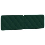 Cumpara ieftin Perna tablie de pat, verde, 160 cm, catifea