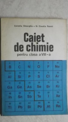Cornelia Gheorghiu, Claudia Panait - Caiet de chimie pentru clasa a VIII-a (8) foto