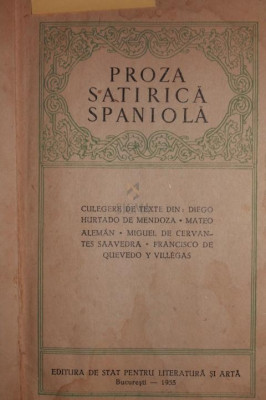 PROZA SATIRICA SPANIOLA foto