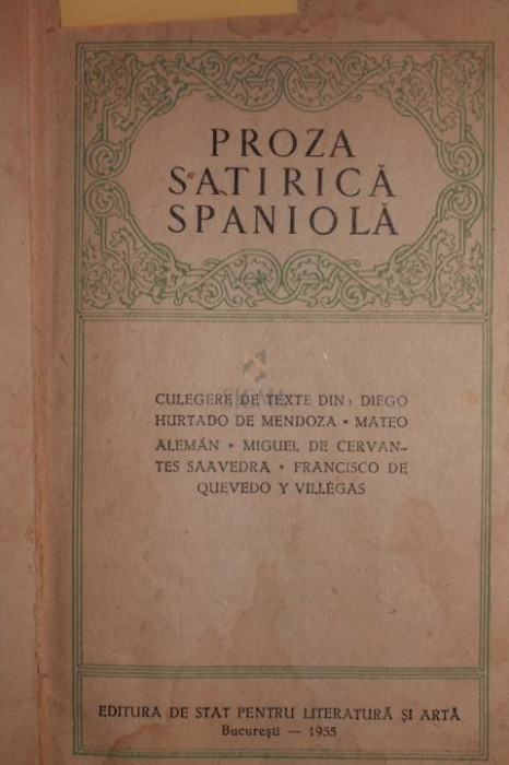 PROZA SATIRICA SPANIOLA