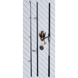 SET CRAP Lanseta 3,30m KOMODO din 3 bucati 3,75LBS SI Mulineta WIND BLADE MA6000