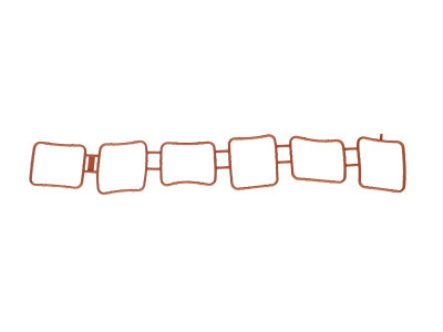 Suction manifold gasket fits: SKODA SUPERB II; VW ATLAS. CC B7. EOS. PASSAT B6. PASSAT B7. PHAETON. TOUAREG 3.6 04.07- foto