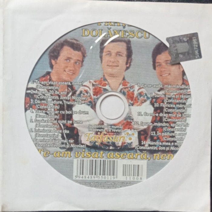 CD Fratii Dolanescu Te-am visat aseara nene! revista Taifasuri populara