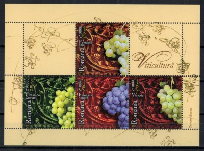 ROMANIA 2005 - Viticultura / colita MNH foto