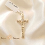 Cumpara ieftin Cruciulita placata cu aur Darul Luminii