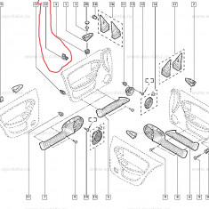 Clips panou Usa OE Renault Megane 1 , original 7701206773 , clema fixare interior Kft Auto