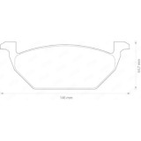 Set placute frana Jurid 571985J, parte montare : punte fata