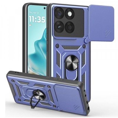 Husa pentru Motorola Edge 60 Fusion / Edge 60, Techsuit, CamShield, Albastra foto