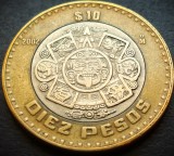 Cumpara ieftin Moneda bimetalica 10 PESOS - MEXIC, anul 2002 * cod 4320 A, America Centrala si de Sud