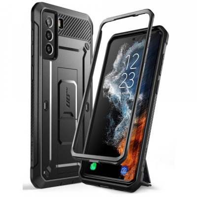 Husa pentru Samsung Galaxy S22+ 5G S906, Supcase, Unicorn Beetle Pro, Neagra foto