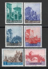 San Marino 1966 Mi 856/61 MNH - Peisaje foto
