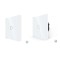 Intrerupator touch simplu RF433 + intrerupator touch tip telecomanda, Luxion LXD-MT-R101/WL1G-W, incastrat, rama din sticla incl