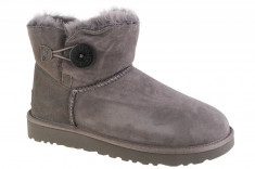 Cizme de iarna UGG Mini Bailey Button II 1016422-GREY gri foto