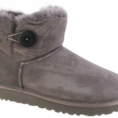 Cizme de iarna UGG Mini Bailey Button II 1016422-GREY gri