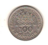 SV * Portugalia 100 ESCUDOS 1986 * CUPA MONDIALA LA FOTBAL MEXIC * AUNC+
