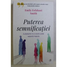 PUTEREA SEMNIFICATIEI , CLADESTE - TI O VIATA CARE MERITA TRAITA de EMILY ESFAHANI SMITH , 2019