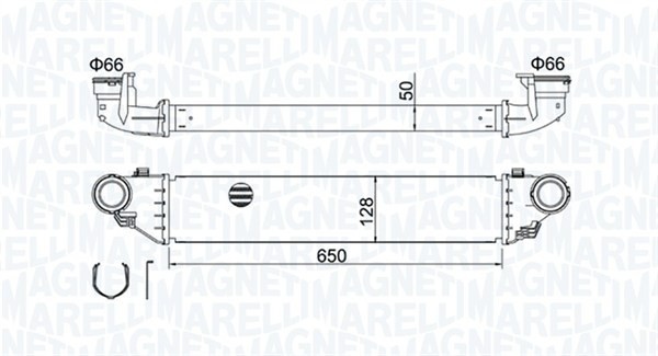 MAGNETI MARELLI 351319204280 Intercooler, compresor