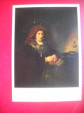 HOPCT 23621 FEMEIE BATRANA- REMBRANDT 1606-1669 -- RUSIA --MUZEE - CP PICTURA --NECIRCULATAMUNTII