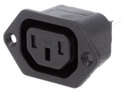 Conector Alimentare AC Soclu Mamă 10A 250V foto