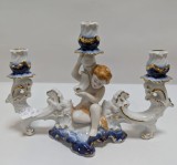 Sfesnic portelan cu trei brate