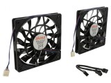 Ventilator axial 12V 120x120x15mm negru