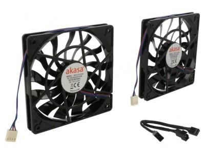 Ventilator axial 12V 120x120x15mm negru foto