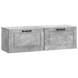 vidaXL Oglindă TV montată pe perete Gri Beton 98 x 31 x 30 cm 899408