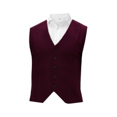 Vestă tricotată bărbătească slim grena V033