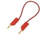 Cablu de măsurare roșu, 32A, 0,25 m, mufă banană 4 mm