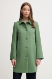 United Colors of Benetton palton culoarea verde, de tranzitie, 2YEBDN07N