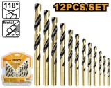 Burghie HSS Metal Set 12buc ingco AKDB1125