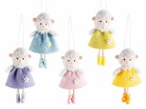 Cumpara ieftin Set 5 figurine Oite Paste textil multicolor cm 7 x 13 H